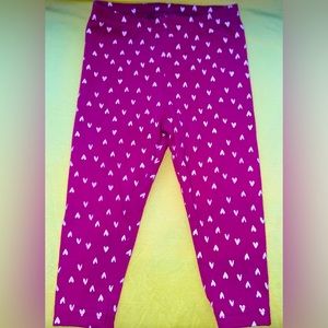 Carters baby girl leggings. GUC 12m